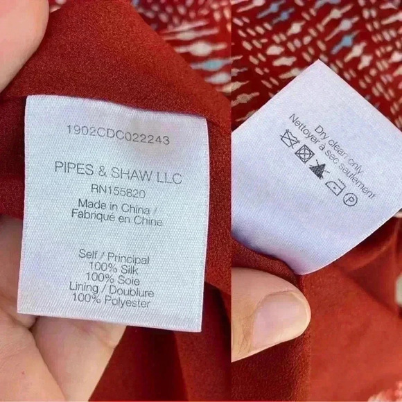 Veronica Beard Womens Priya pintucked printed silk-georgette mini dress Brick 2 - Picture 16 of 16